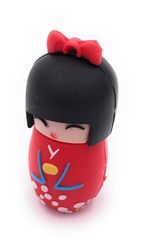 Geisha doll red usb - geisha, key